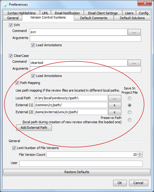 Path Mapping for ClearCase