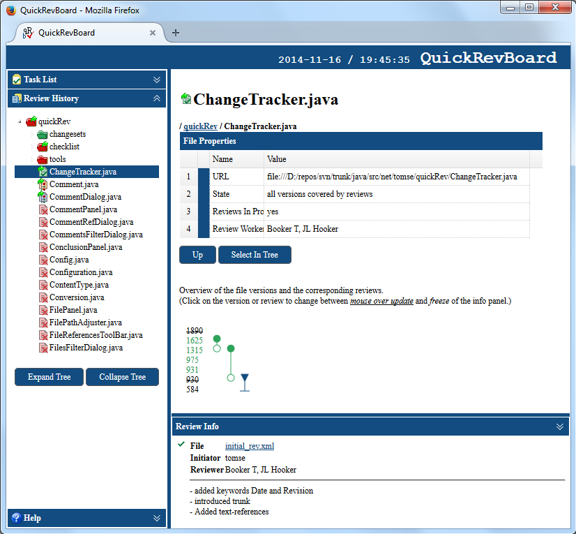 QuickRevBoard - Review History (file)